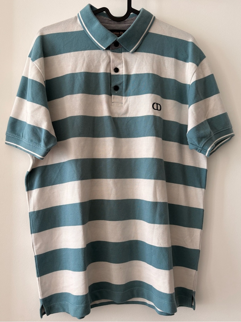 Vintage Christian Dior Paris Striped Polo Shirt – XL